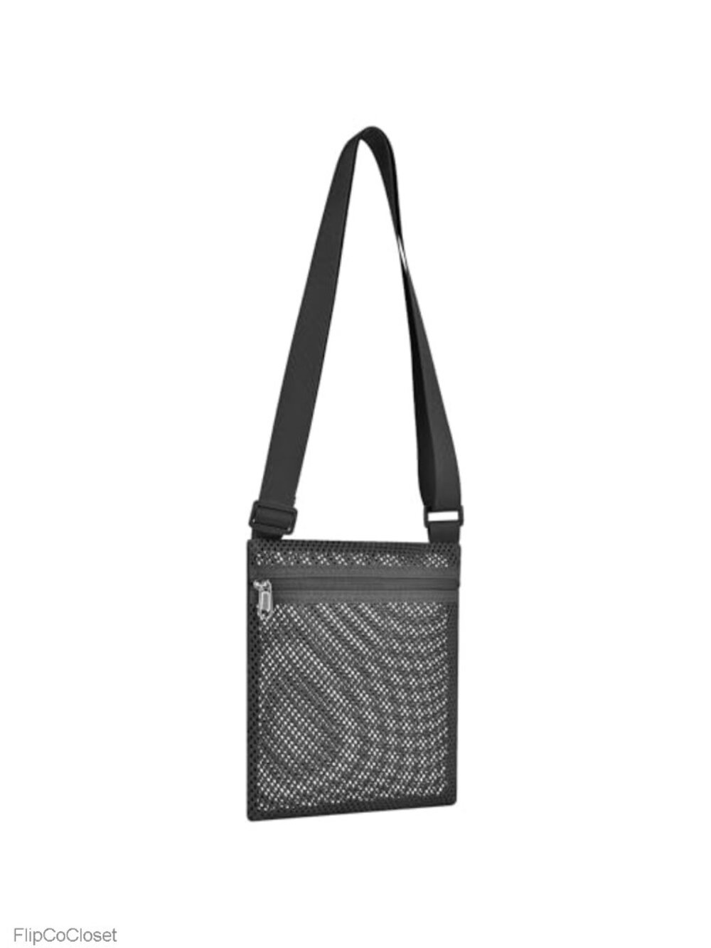 Heavy Duty Semi-Transparent Mesh Crossbody Bag See Through Purse
